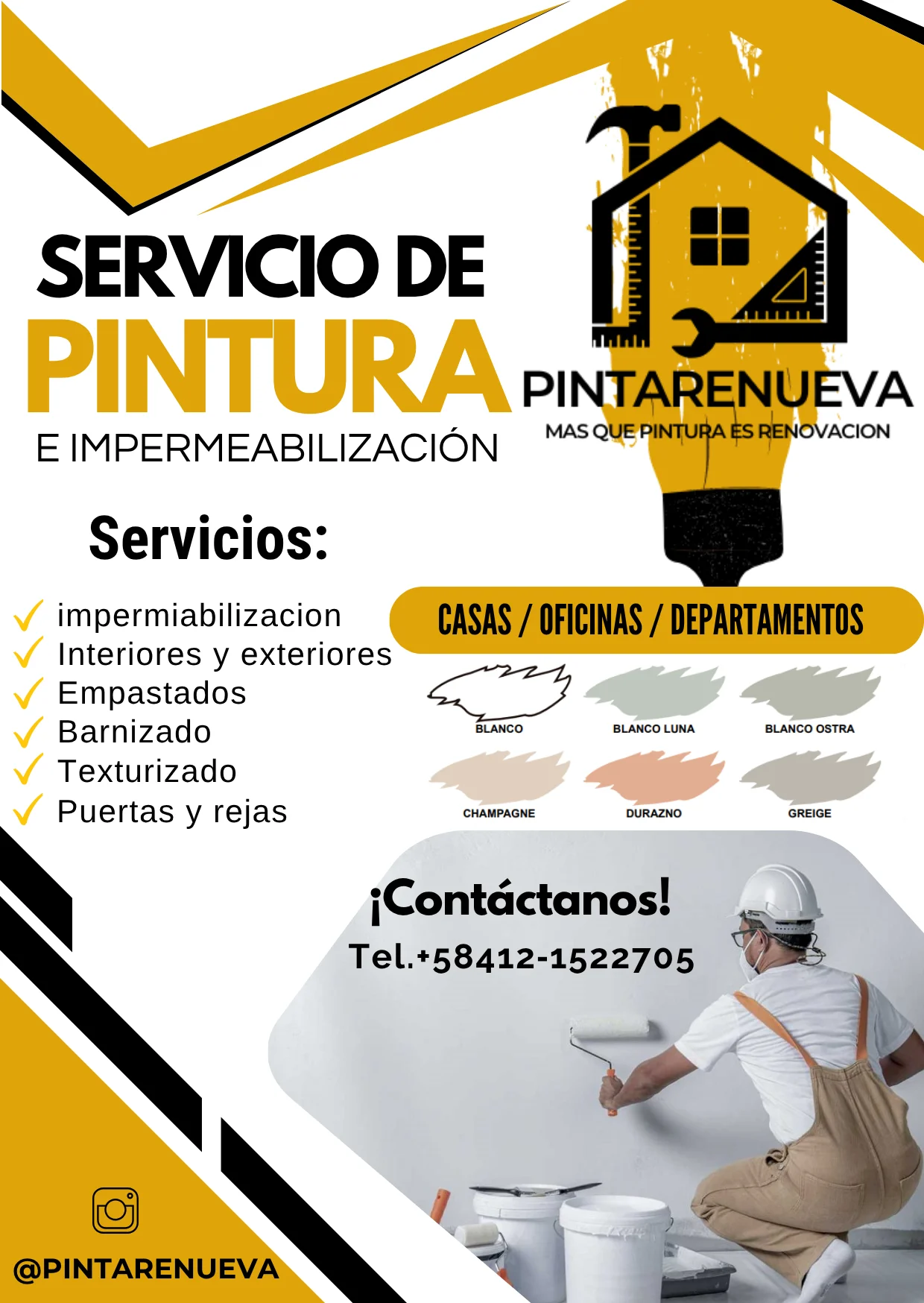 Anuncio de Pinta y Renueva