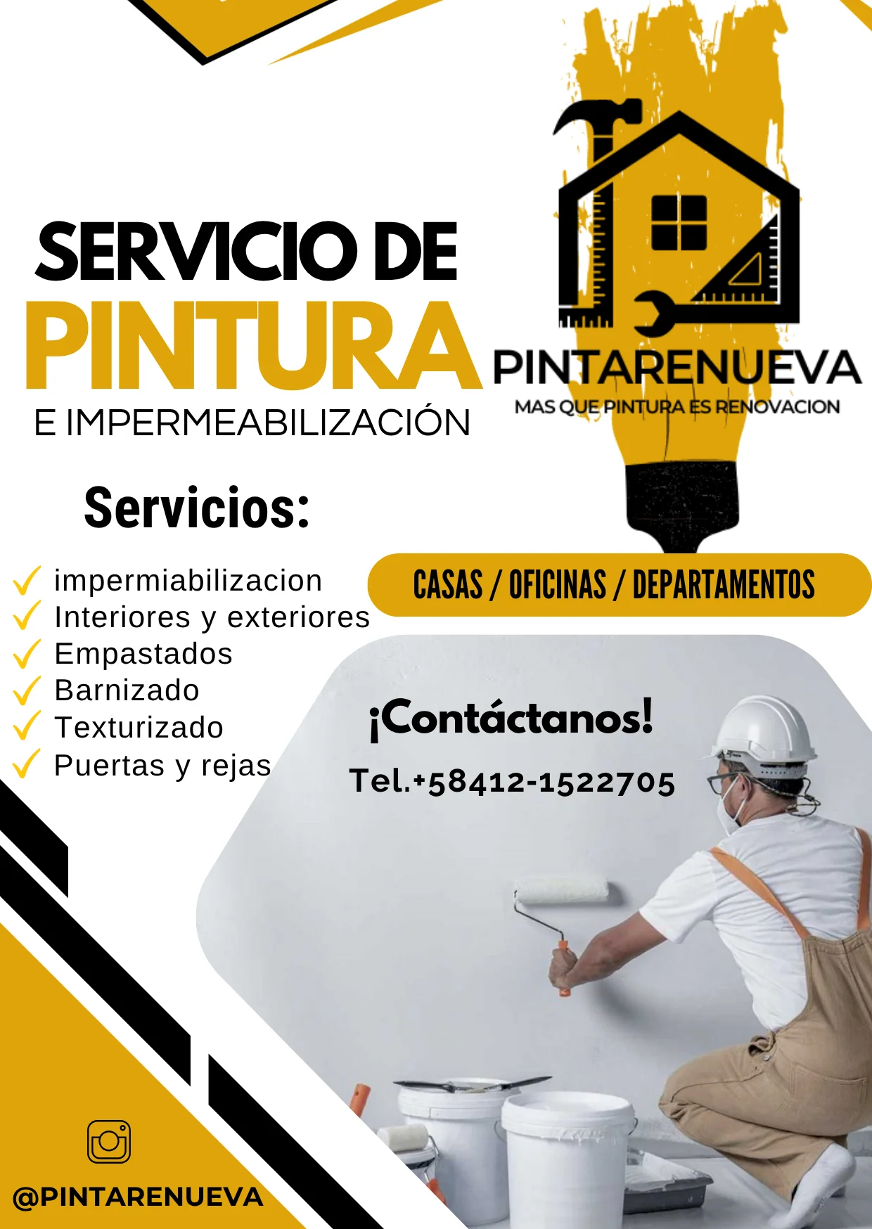 Pieza publicitaria de Pinta y Renueva