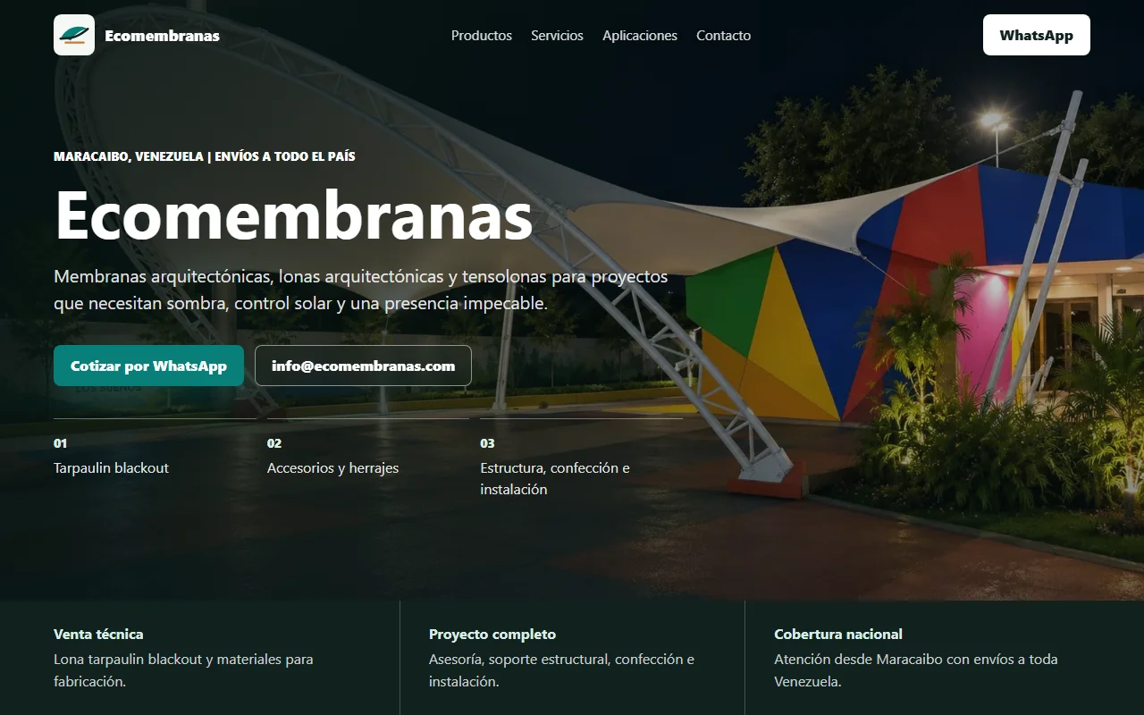 Sitio web EcoMembranas