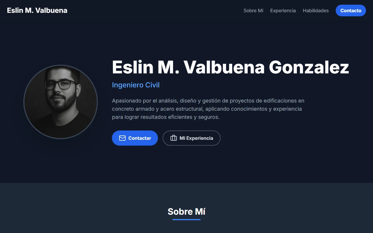 Sitio web personal Eslin M. Valbuena