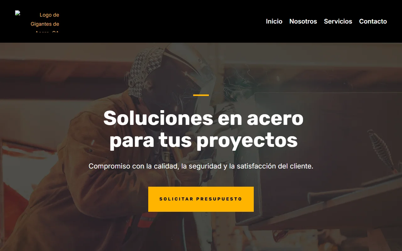 Sitio web Gigantes de Acero